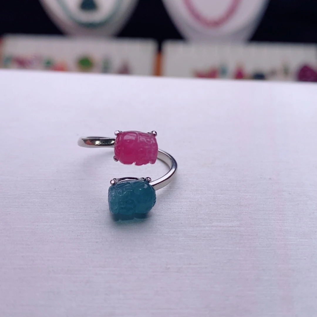 未镶嵌戒指碧玺碧玺A戒指