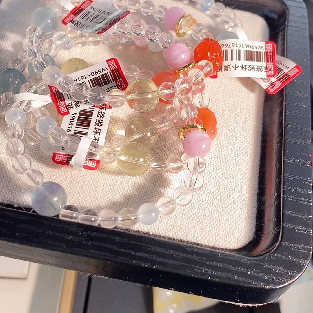 水晶手链未镶嵌多样性发一