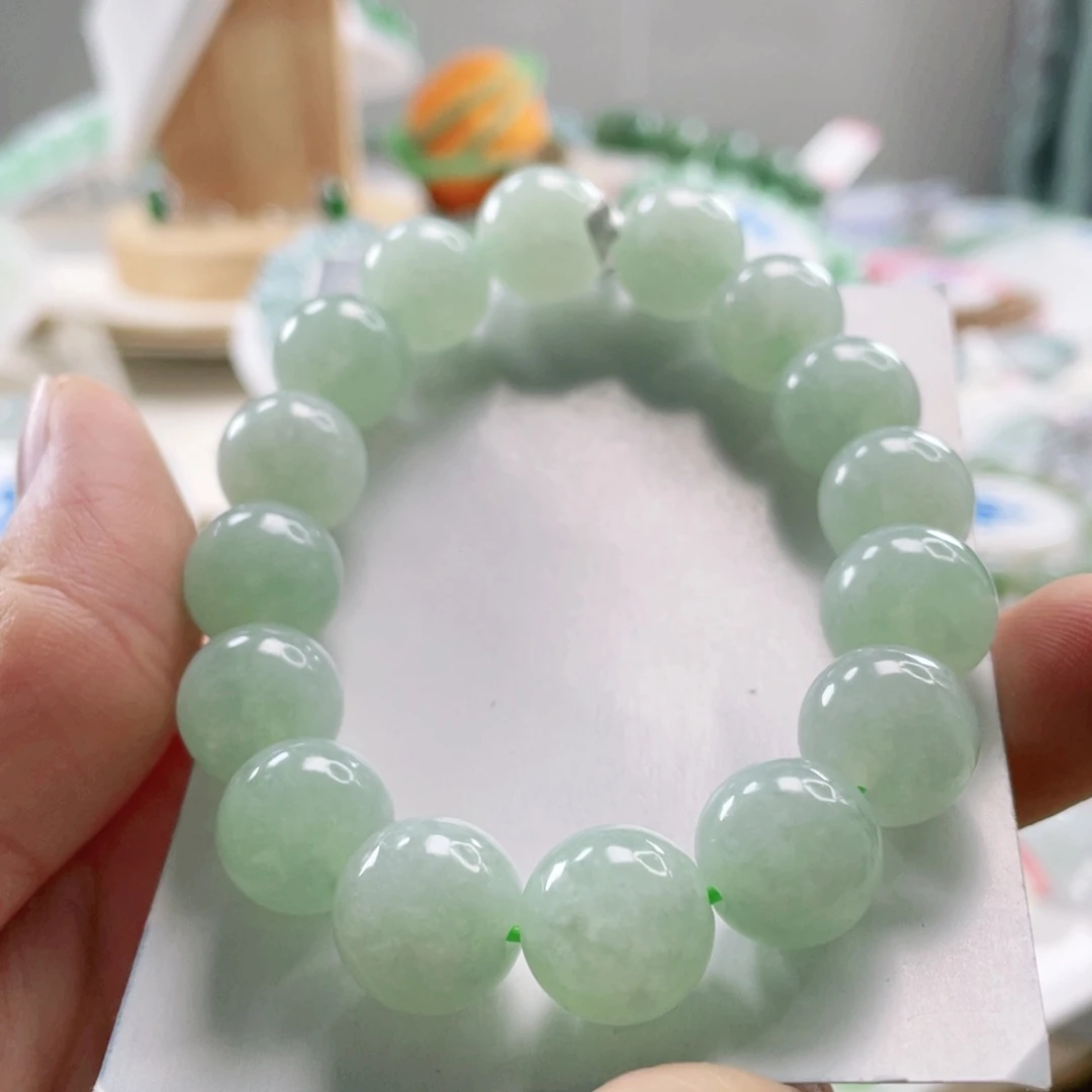 翡翠未镶嵌手链手串12+