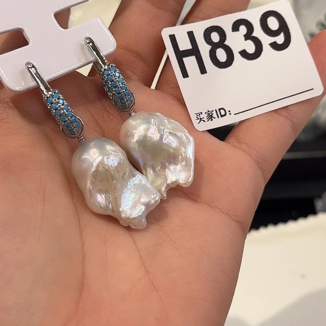 耳饰合金淡水珍珠