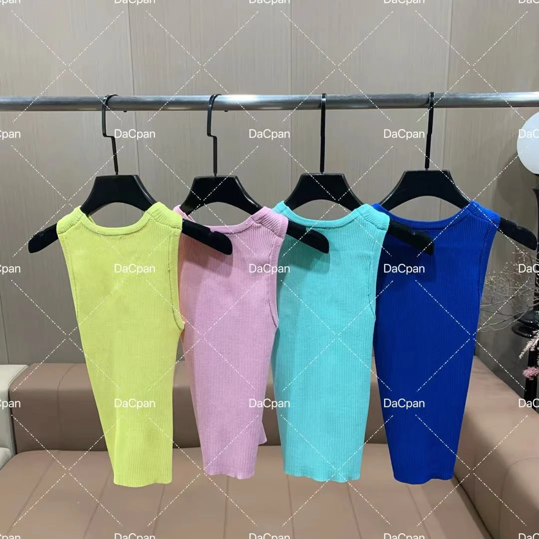 DACPAN-“高阶美女”金属交叉针织上衣 2025/盼·PP 5003