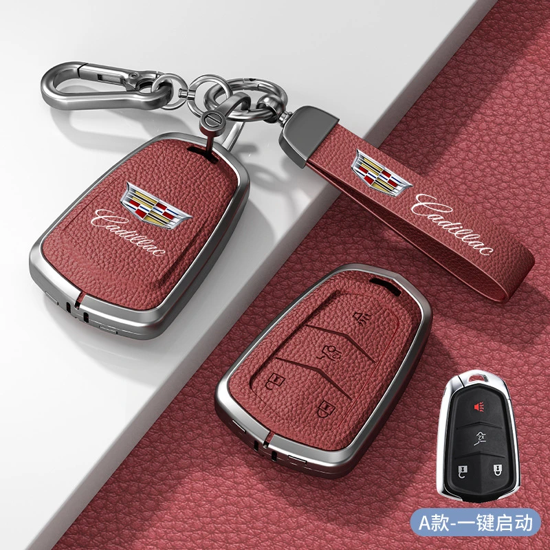 适用凯迪拉克钥匙套xt5 xt6 xt4 ct5 ct6 atsl xts gt4车真皮包高