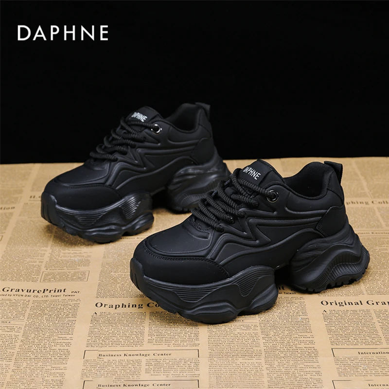 达芙妮25春季新品时尚女鞋ins潮厚底老爹鞋防滑轻便休闲运动鞋女