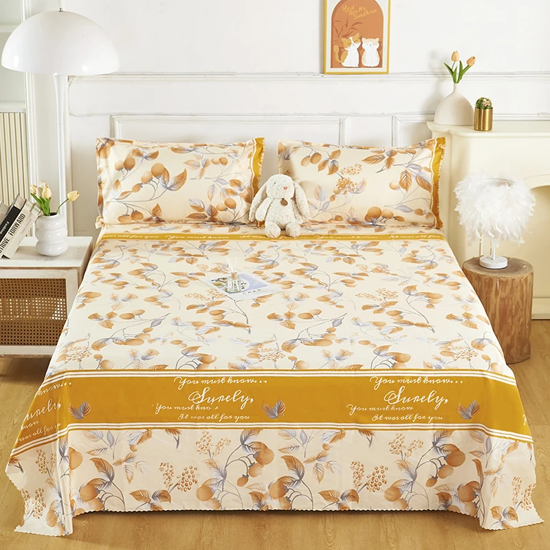 15天试睡  夏季新品晚秋床单单件100%水洗亲肤200*230