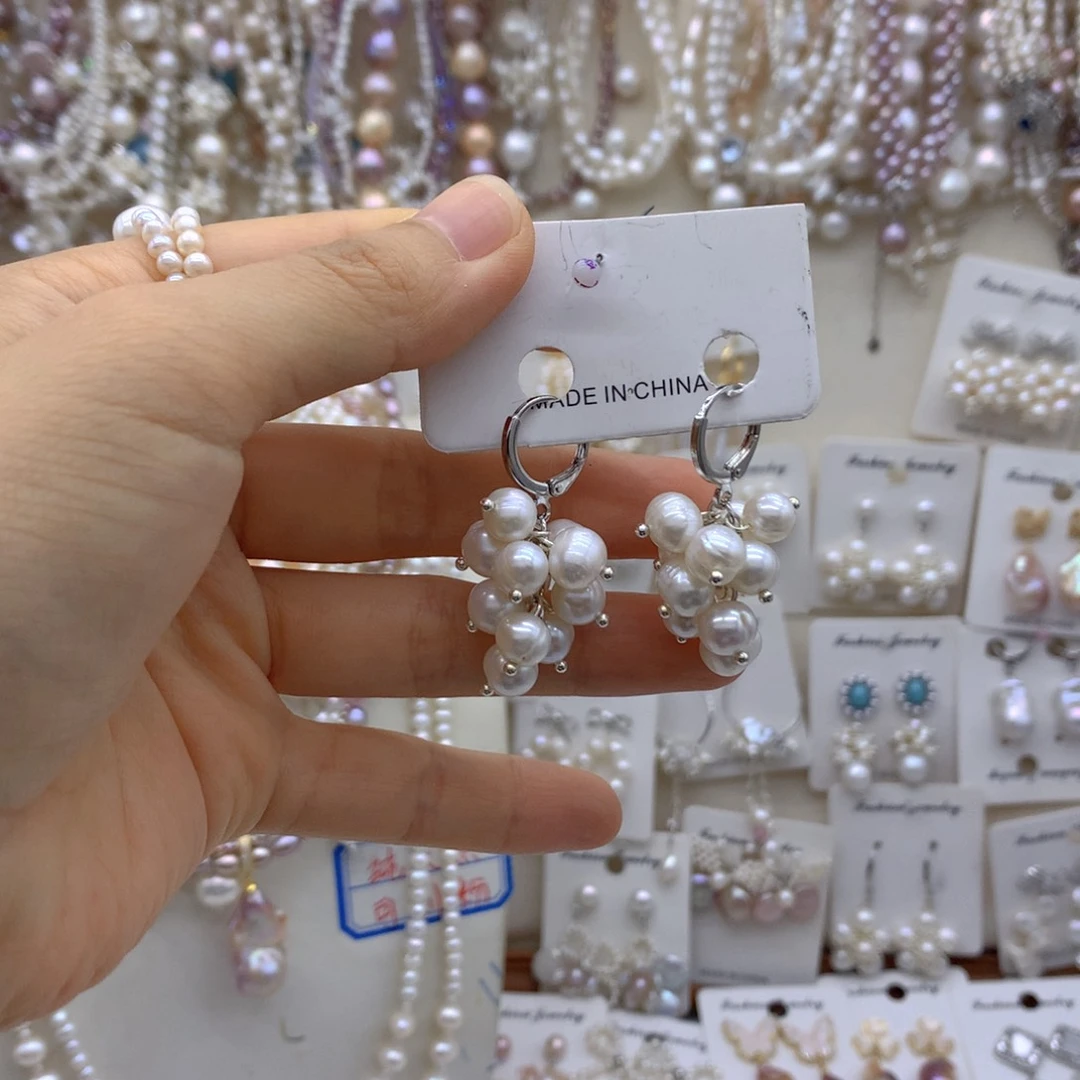 合金淡水珍珠项链耳饰