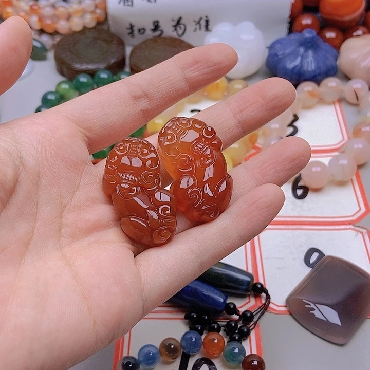 【闪购商品】未镶嵌玛瑙/玉髓珠宝半成品璇