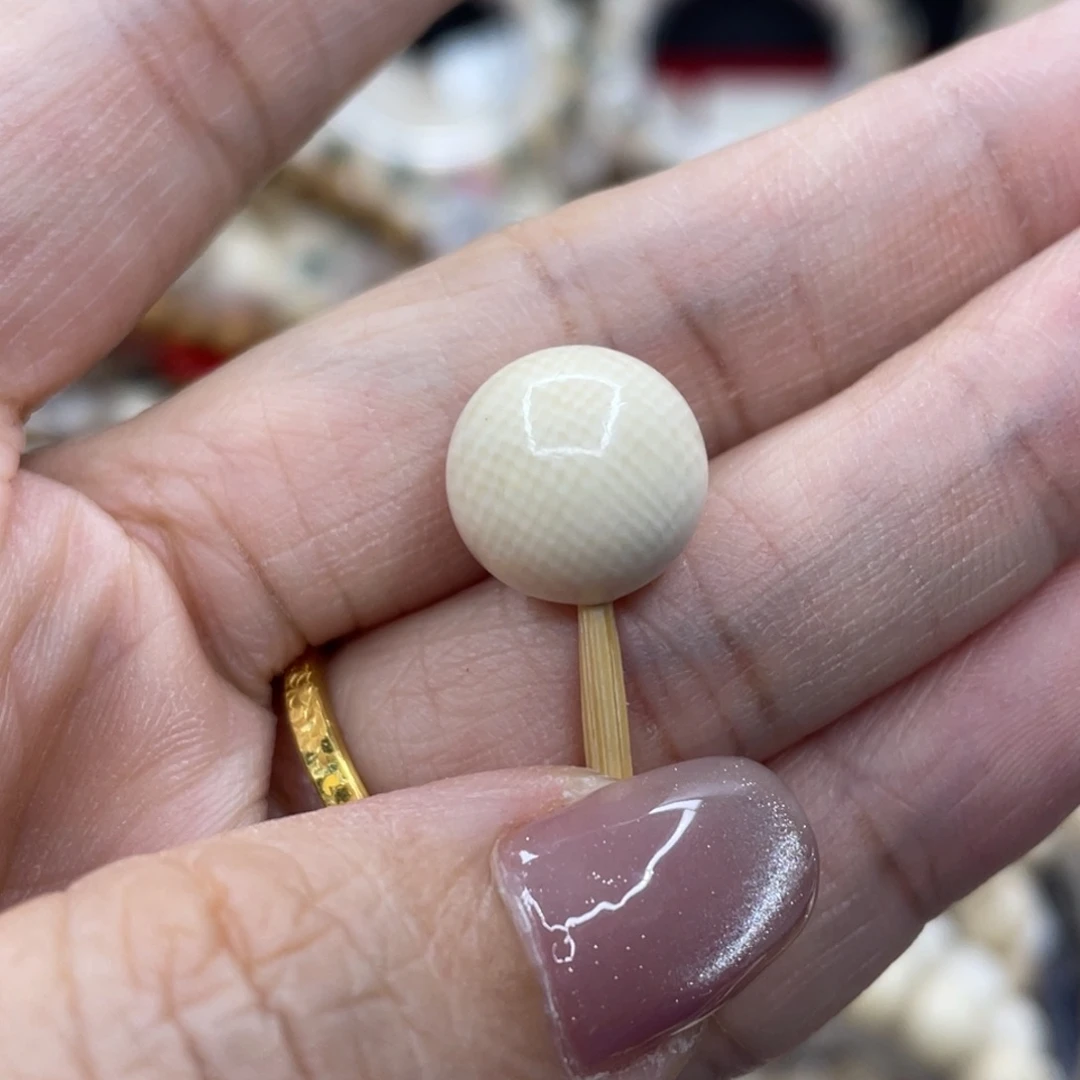 层***啊猛犸象牙手串/手链/手镯1.2满纹单珠