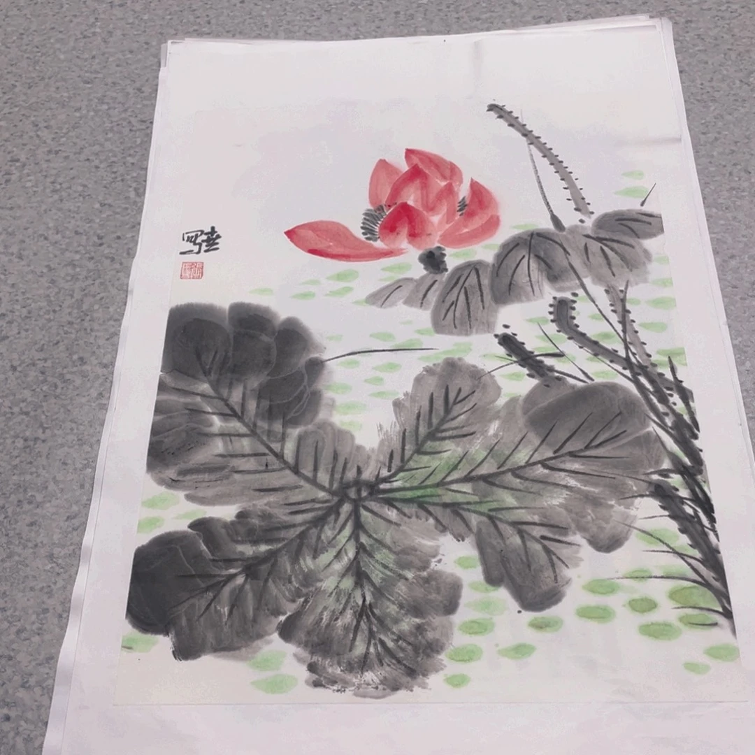 国画1.4平尺纯手绘国画作品