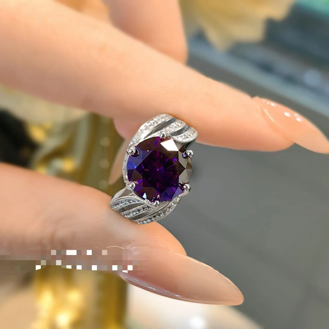 合金戒指 15紫色戒指