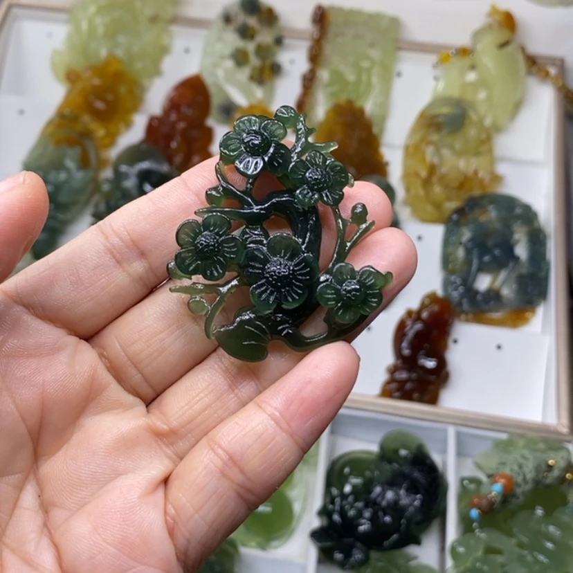 【闪购商品】未镶嵌蛇纹石玉颈饰善*阁