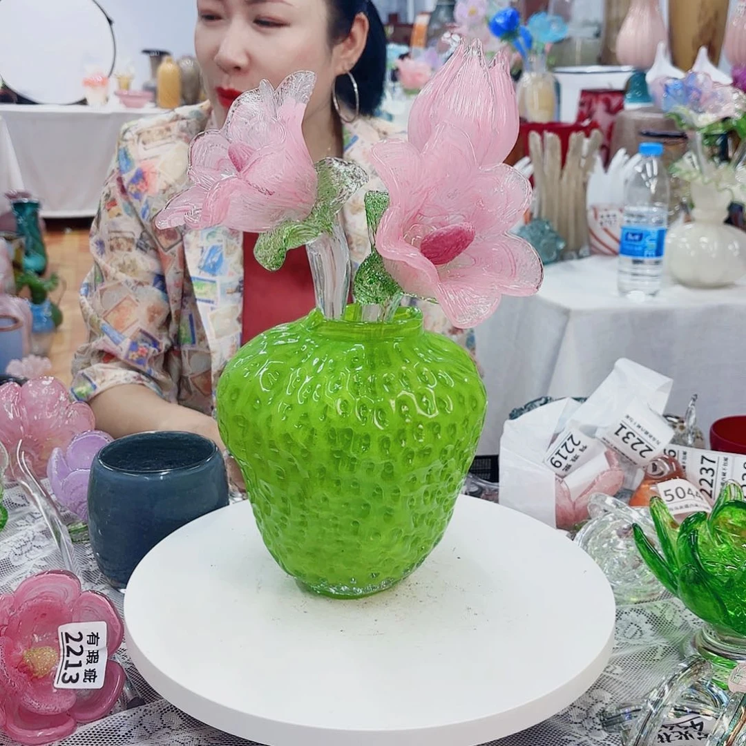 3支花加花瓶安妮家花瓶花器摆件