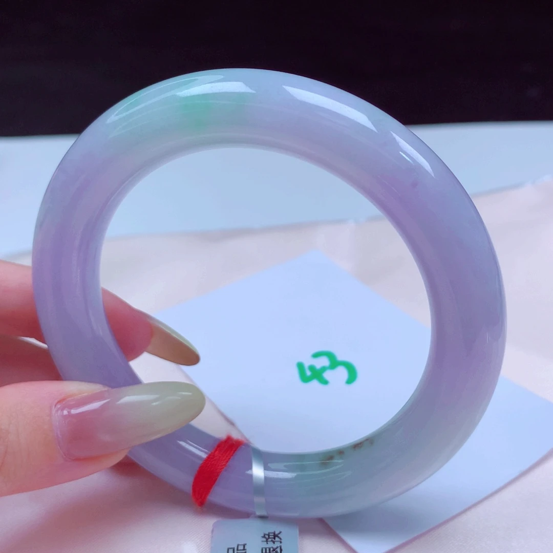 未镶嵌手镯翡翠天然缅甸翡翠A货手镯 43号