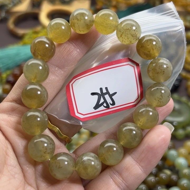 未镶嵌蛇纹石玉手链