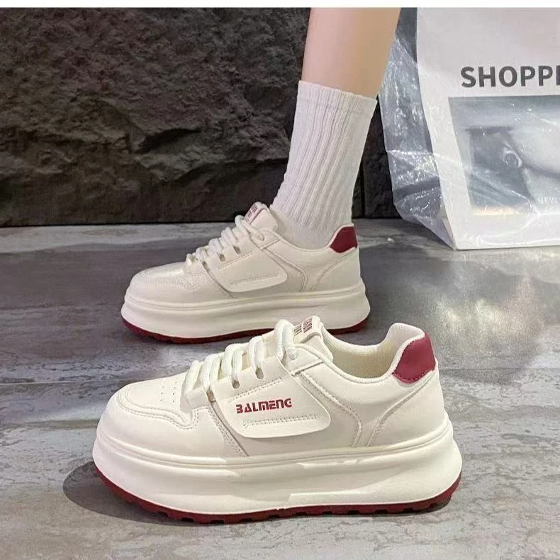 现货+运费险2025新款小白鞋休闲增高加绒保暖百搭女鞋6666