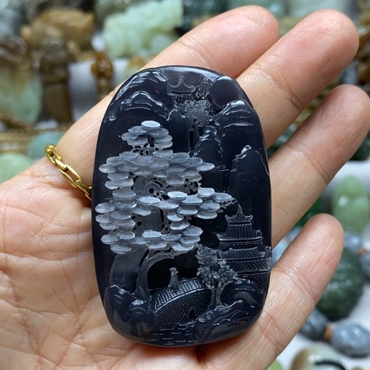 天***淡和田玉未镶嵌挂件