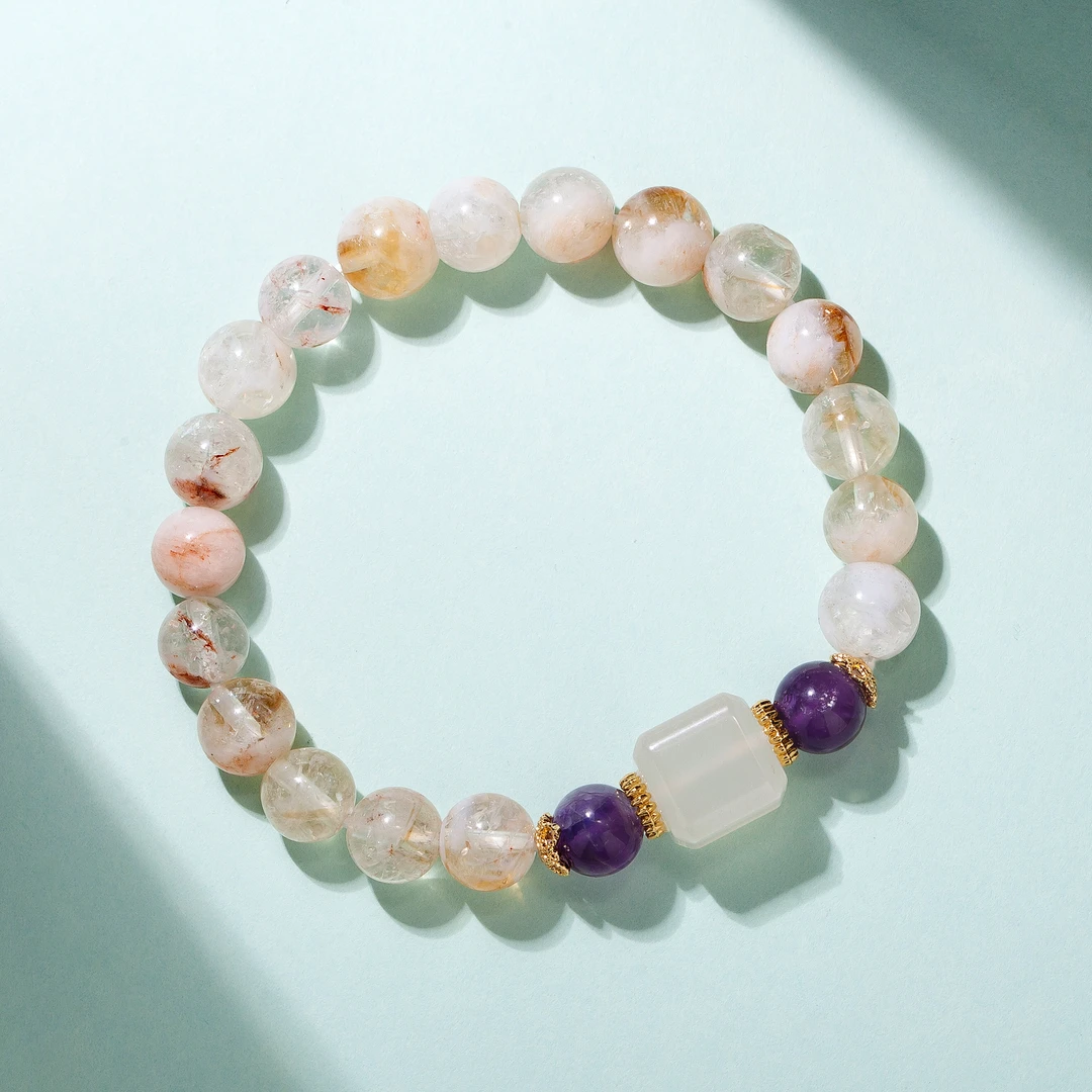 天然黄水晶手链原创设计清新百搭女款手串气质多样性发-022