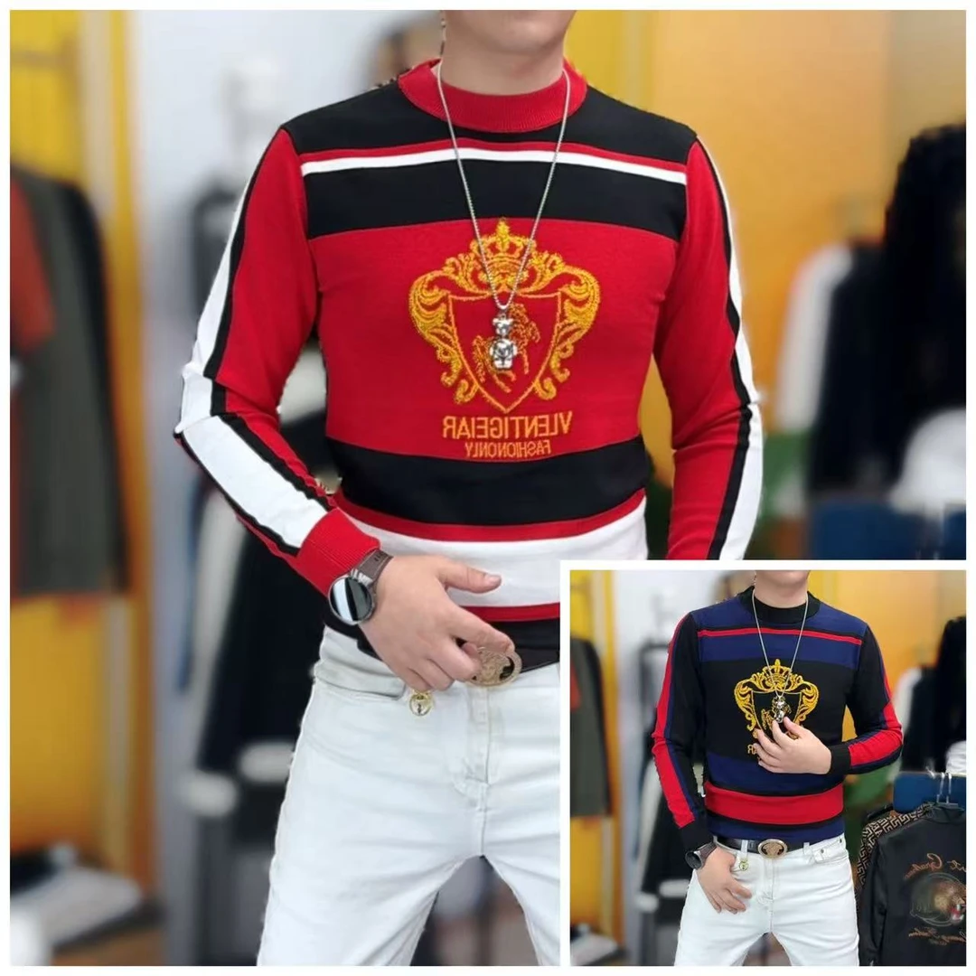 334半高领高领厚款打底衫秋冬长袖加厚日常潮流针织毛衣