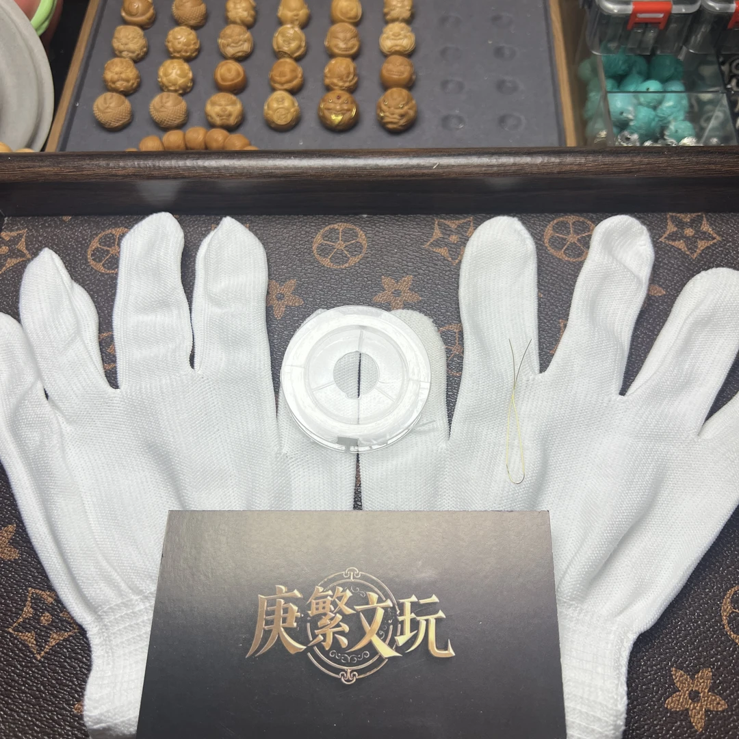 【庚繁文玩三件套】弹力绳 穿针 手套