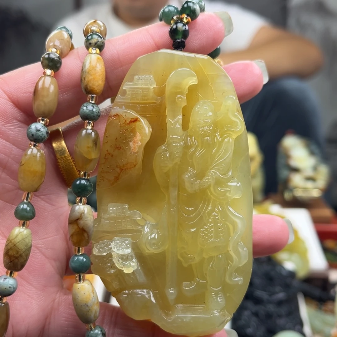 岫玉未镶嵌挂件挂件