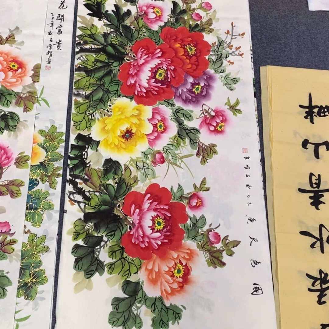 国画尺寸140✖️70四尺精品手绘画