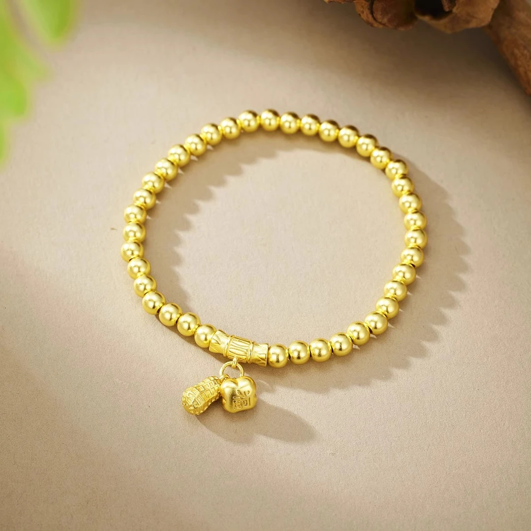 非遗古法传承好柿花生珠珠手链百搭手串