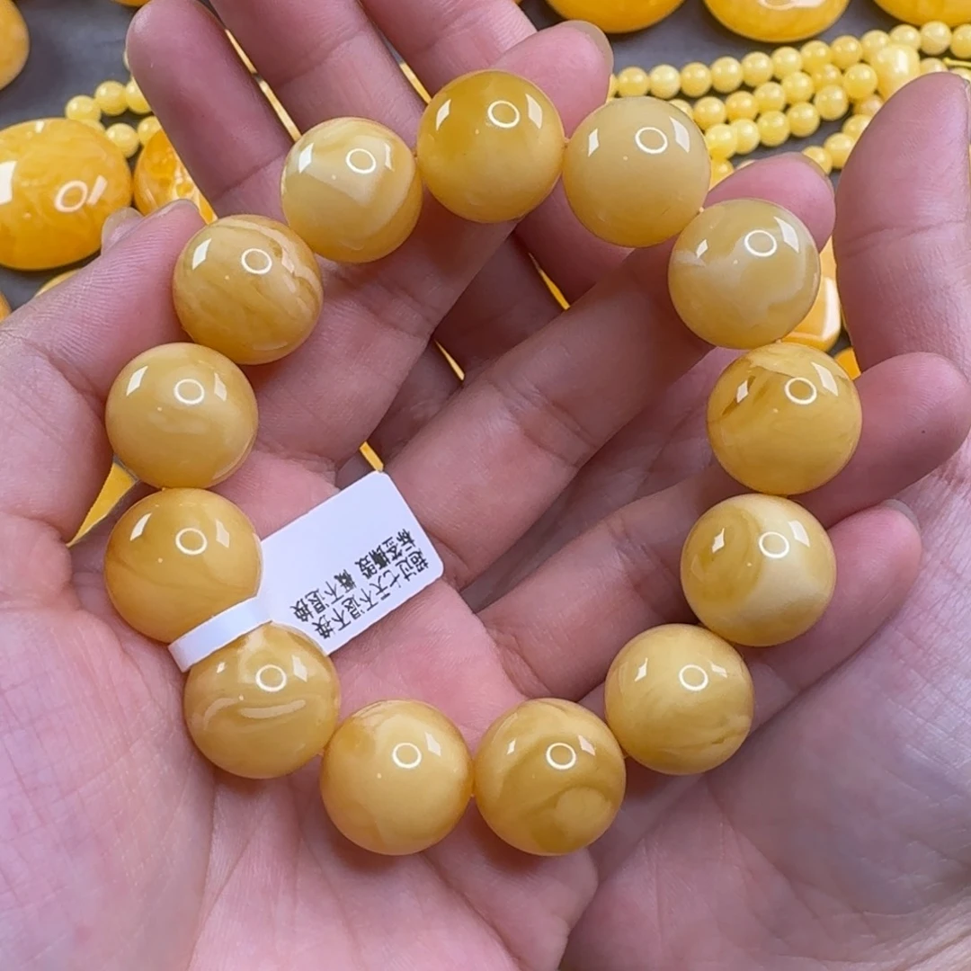 蜜蜡毛衣链未镶嵌