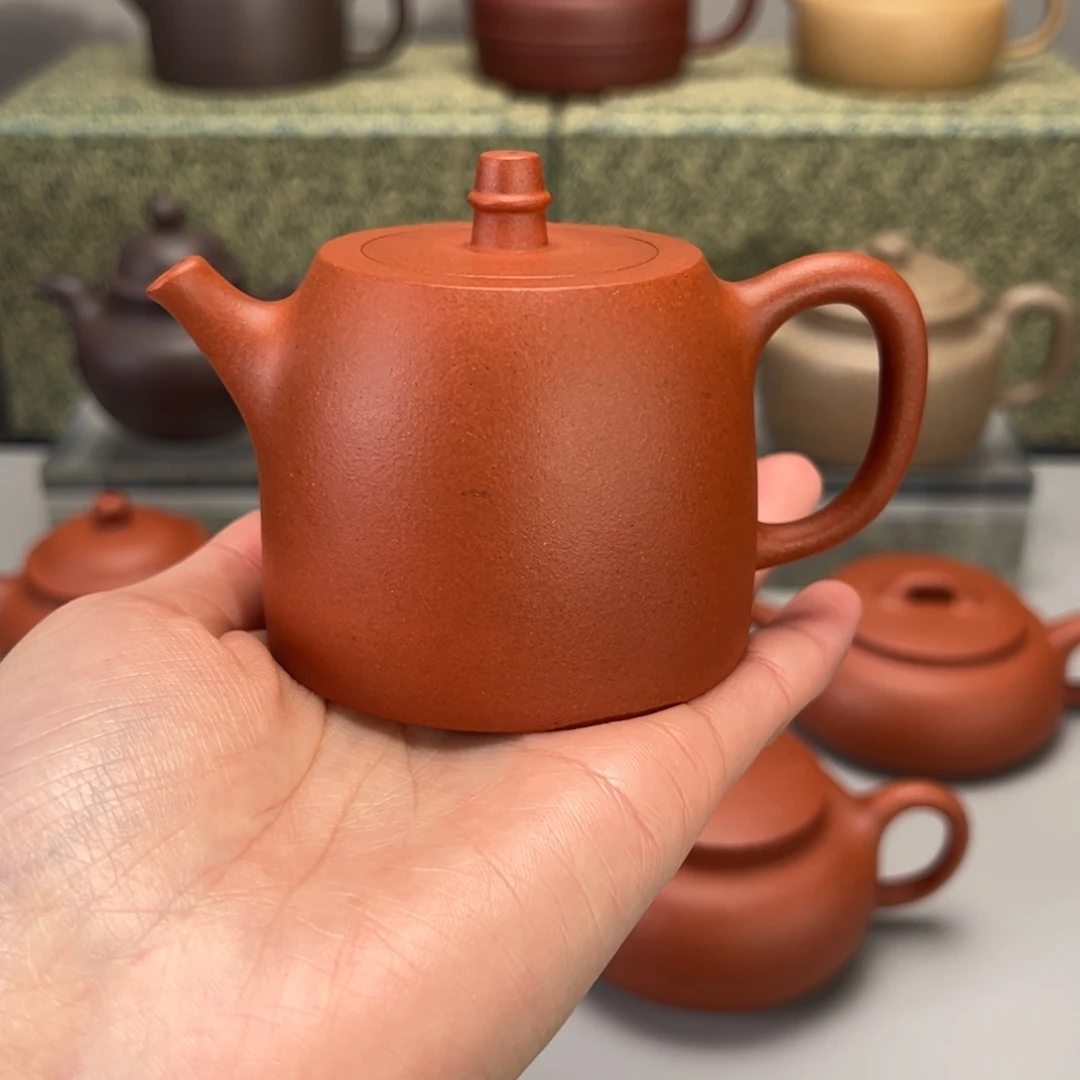 紫砂茶壶黄**土小红泥汗铎150c c