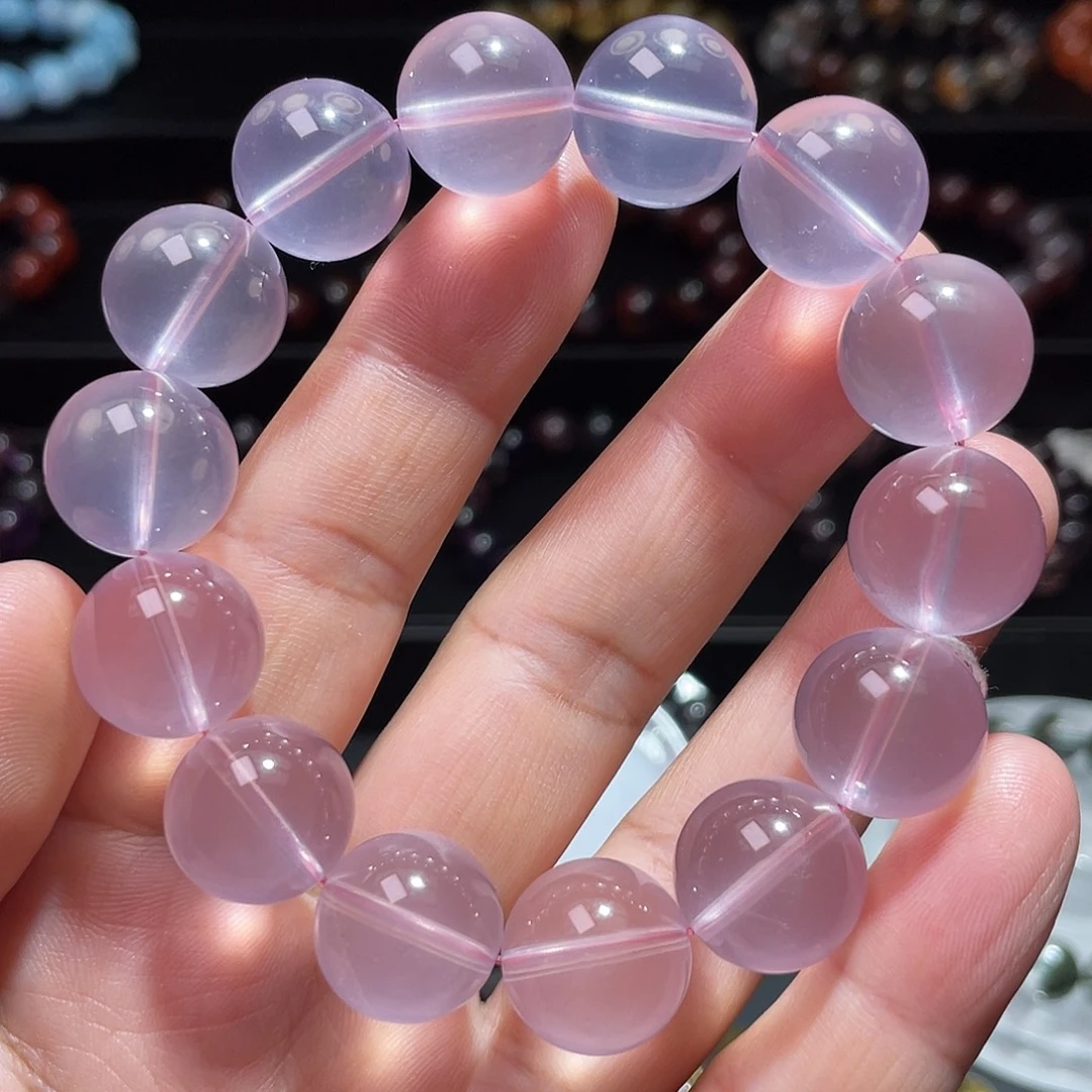 未镶嵌水晶手链粉水晶