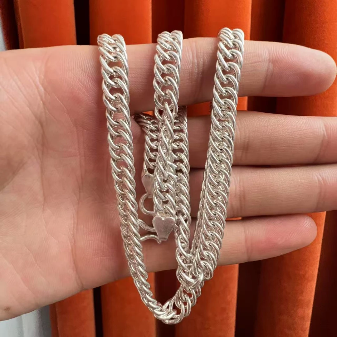 坠链均足银 爱敏纯银首饰项链290397