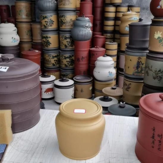 齐***远紫砂茶叶罐一斤装素面黄金段9938