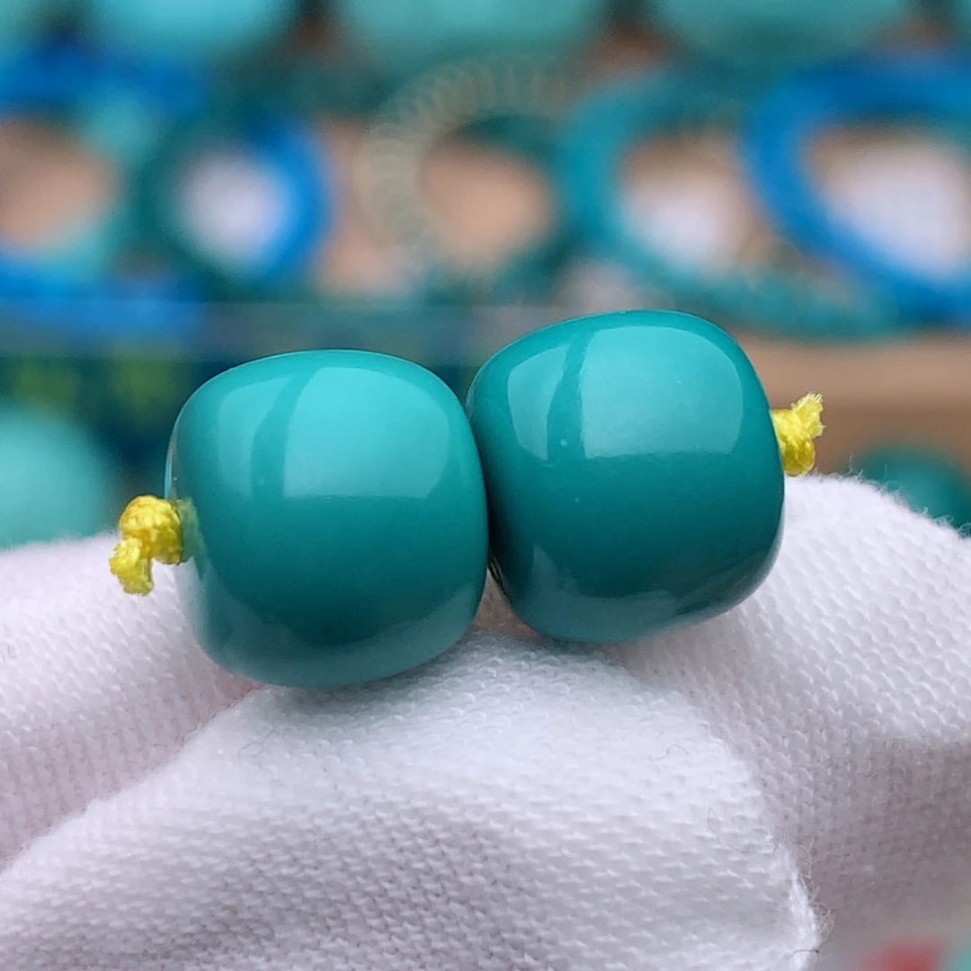 未镶嵌绿松石珠宝奇石9.4mm