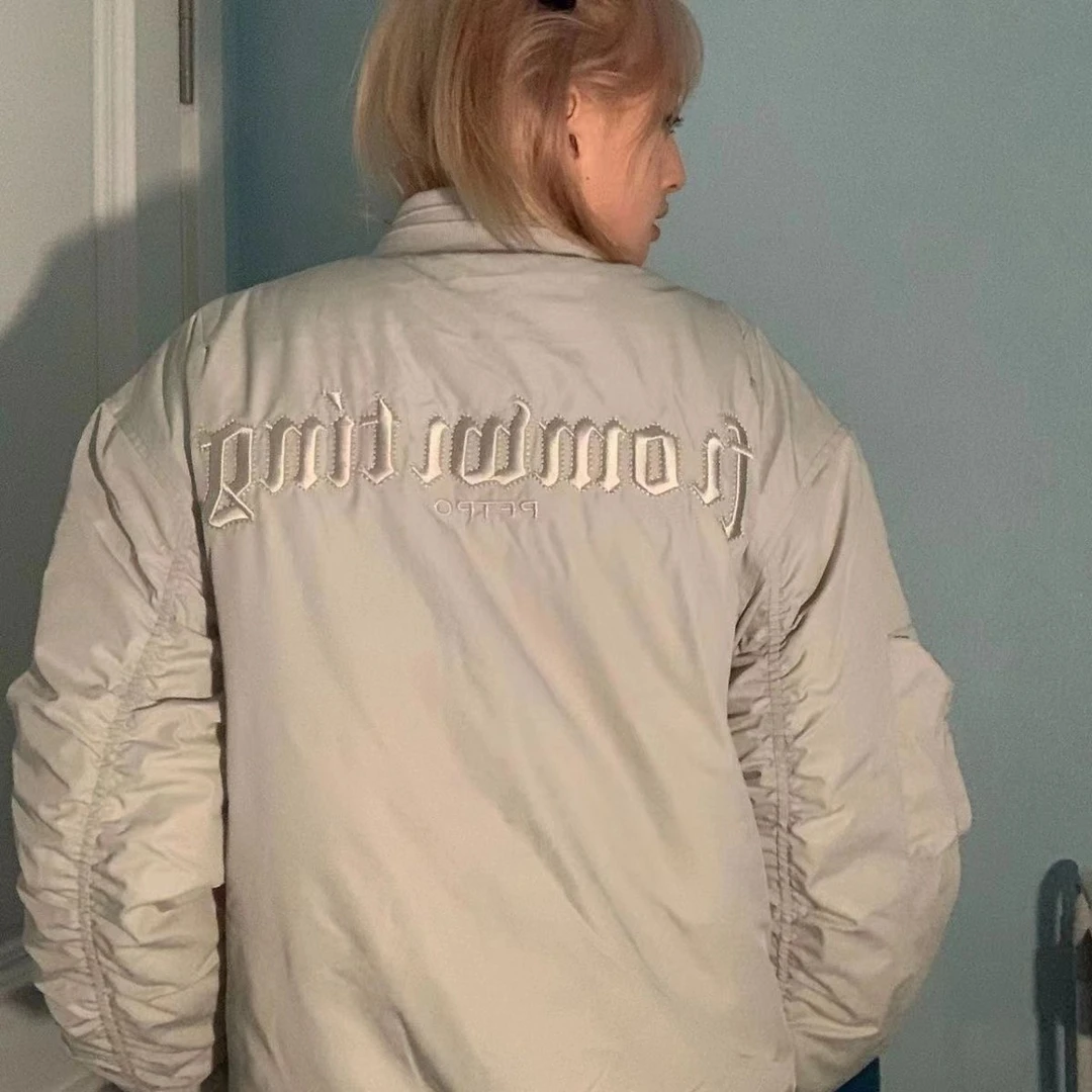 潮牌外套复古黑色飞行员棒球服女春秋季设计感小众学生夹克上衣潮