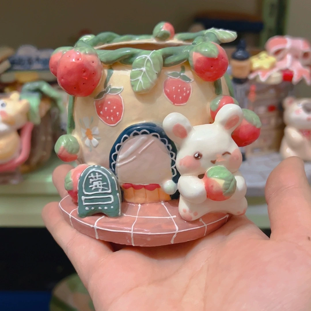 双十二福福纯手工多肉花盆