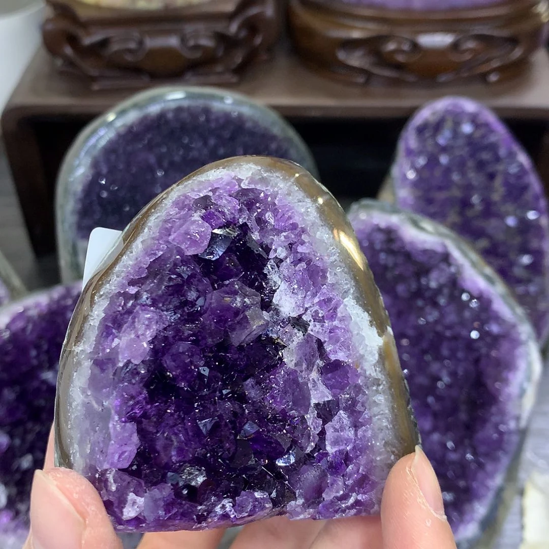 紫晶珠宝半成品未镶嵌921