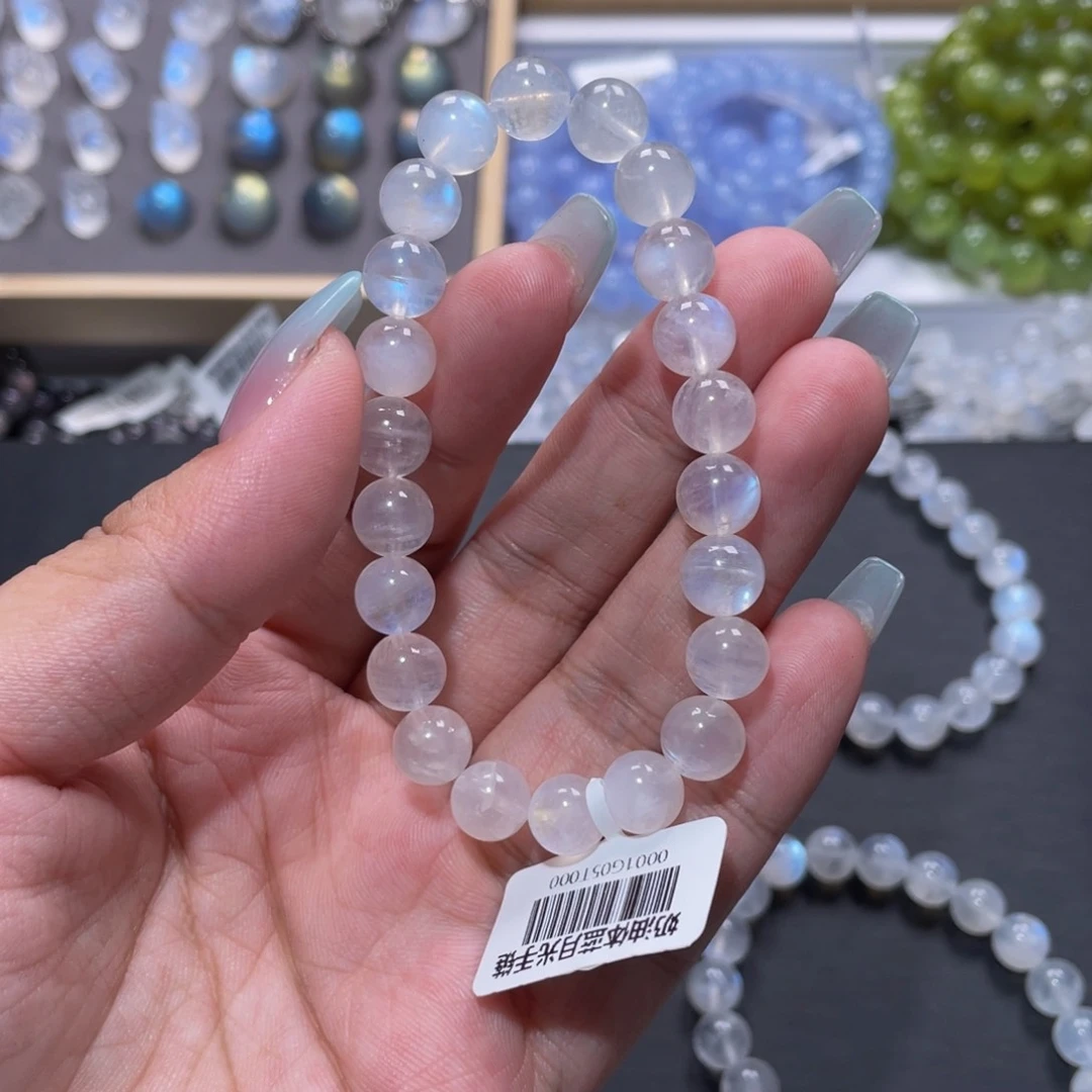 手链未镶嵌长石艷*蓝月光手链8.6mm