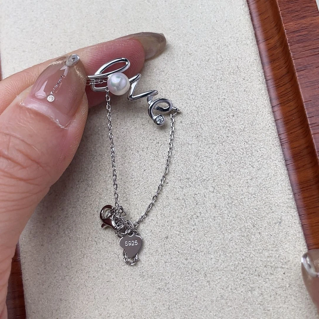海水珍珠手绳银S925镶嵌