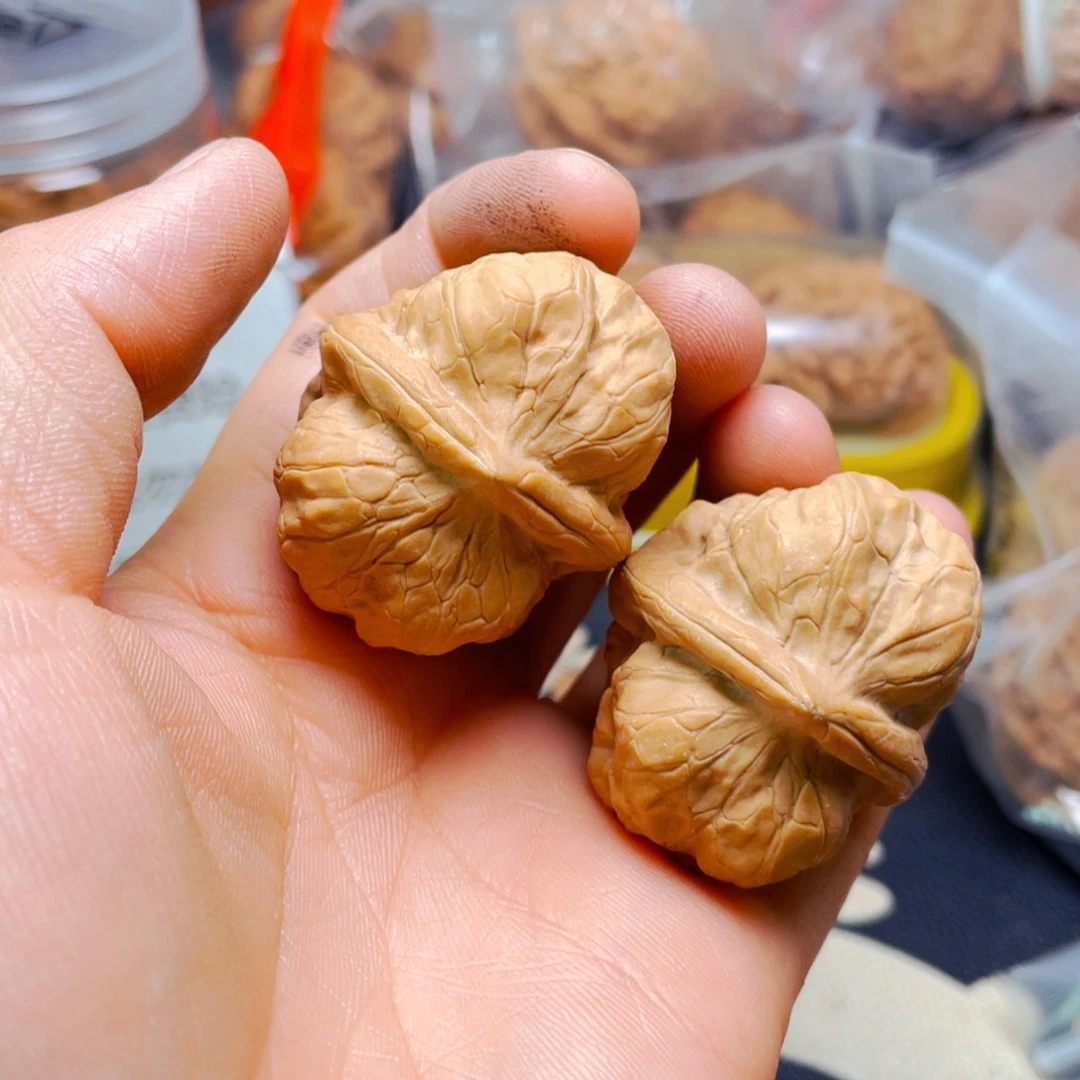 文玩核桃吊坠古蝉一对