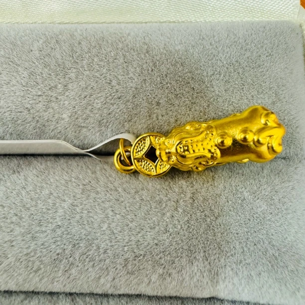 【莹莹专享】足金999饰品  铜钱貔貅   0.5 GP
