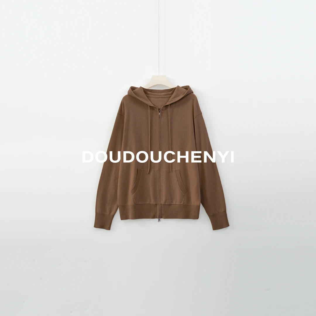 【DOUDOUCHENYI】极细轻软美利奴极简松弛羊毛套装-SS26673