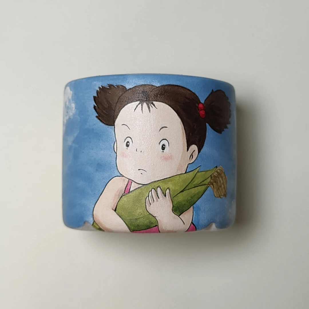 素朵手绘多肉盆花盆（小梅04）
