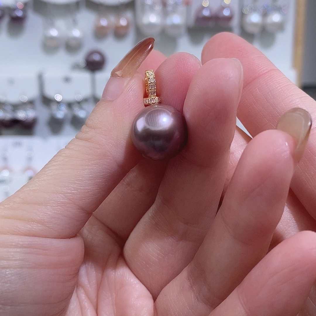 想***️银S925镶嵌吊坠(赠链)淡水珍珠w13