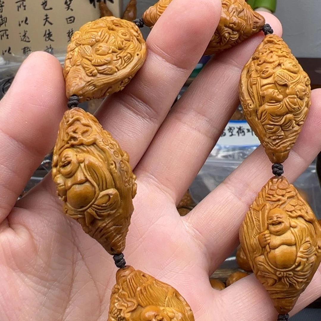 手串/手链橄榄核风景五子弥勒