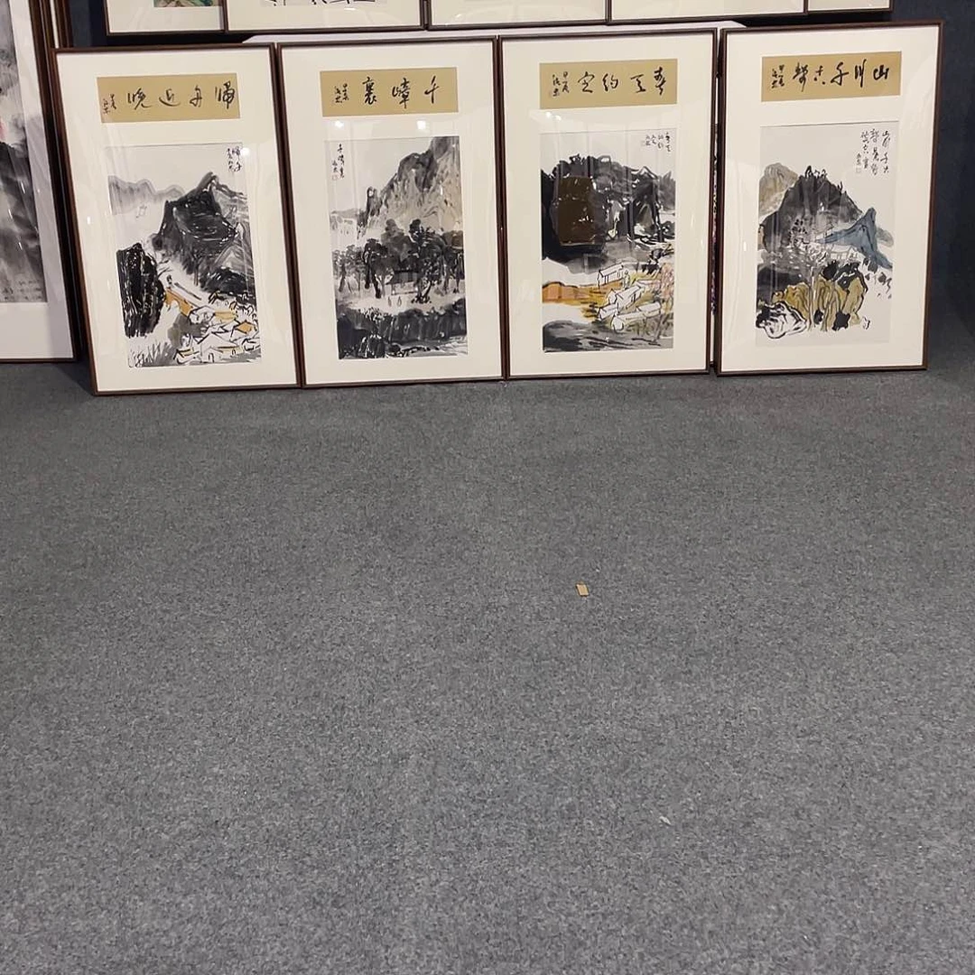 国画手绘画带框发货