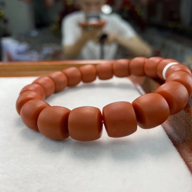 【小刘南红】保山南红哑光直切单圈  10mm  多样性发一