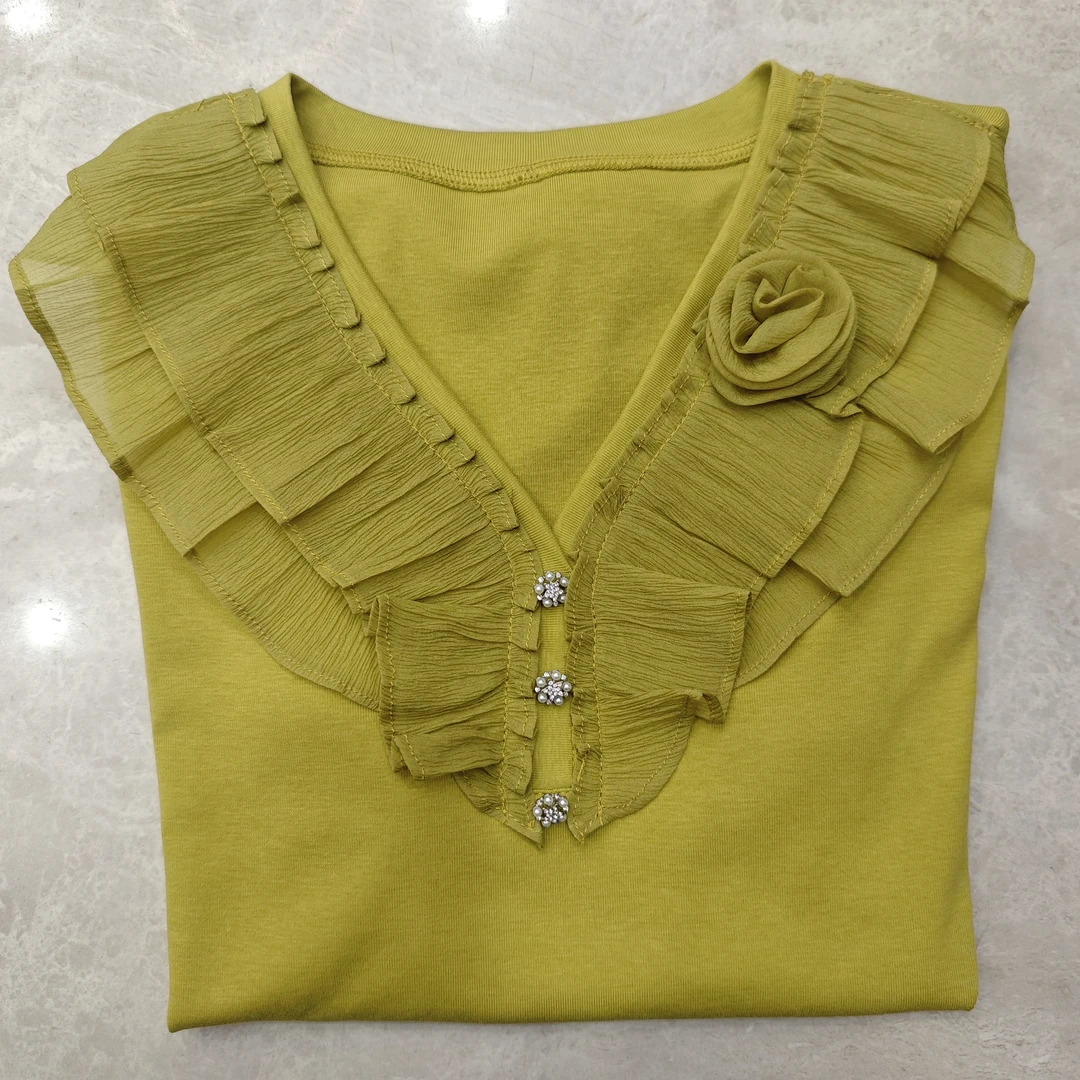 【活动款】2025夏季新款8553 V领休闲时尚百搭韩版T恤