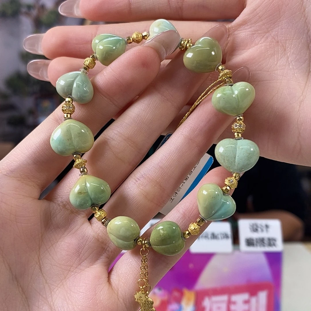 绿松石银S925镀金镶嵌珠宝奇石