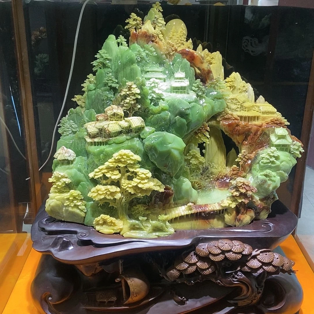 【闪购商品】未镶嵌蛇纹石玉家居摆件