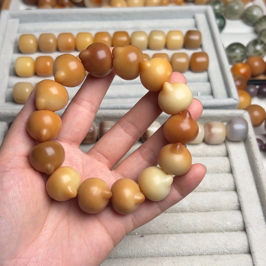 吊坠菩提根/象牙果干磨猫猫头有瑕