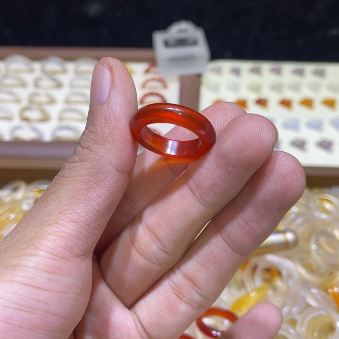 玛瑙/玉髓合金戒指5号港13