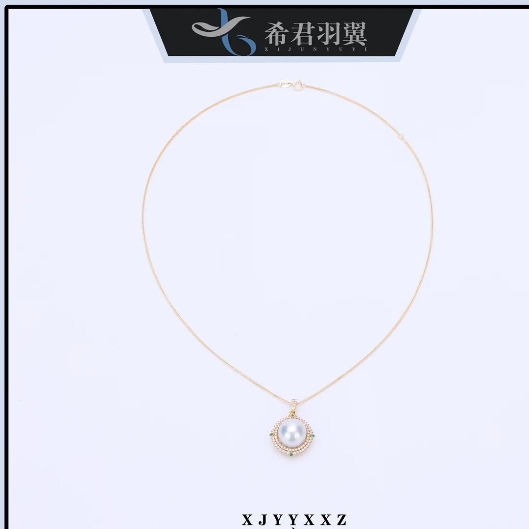 希君羽翼【小籽】太阳花肖邦吊坠 s925银淡水珍珠自发无证Z586